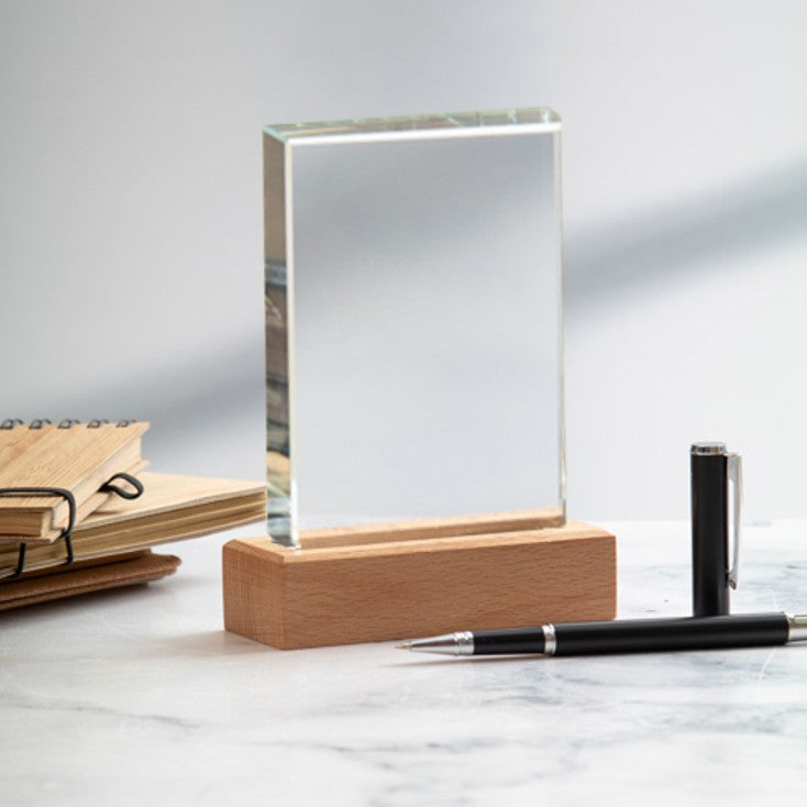 Glass And Wood  Hi-Rise Trophy