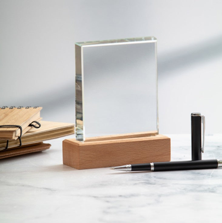 Glass And Wood  Hi-Rise Trophy