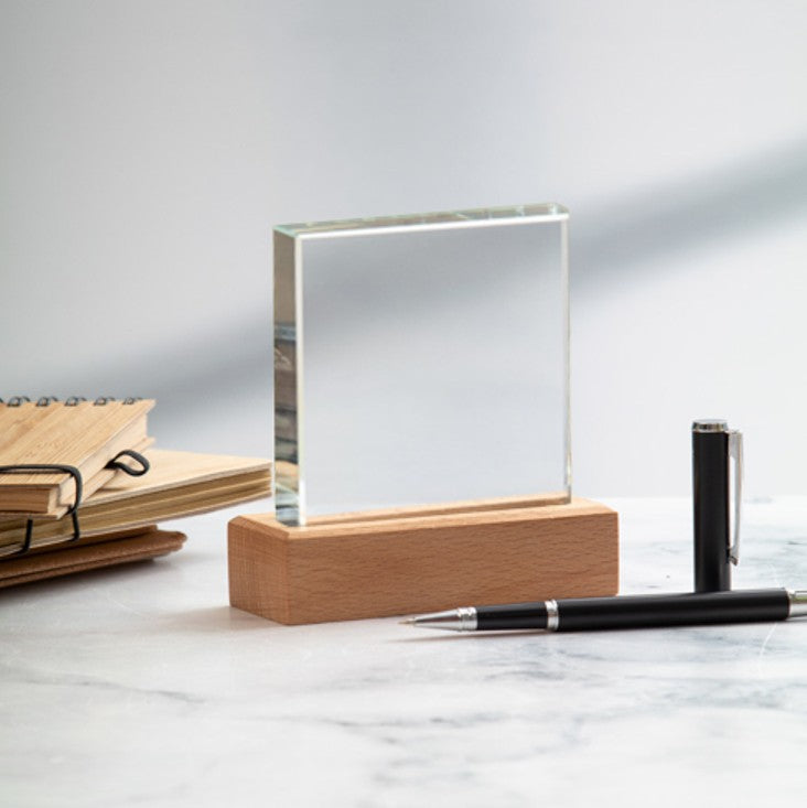 Glass And Wood  Hi-Rise Trophy