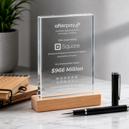 Glass And Wood  Hi-Rise Trophy