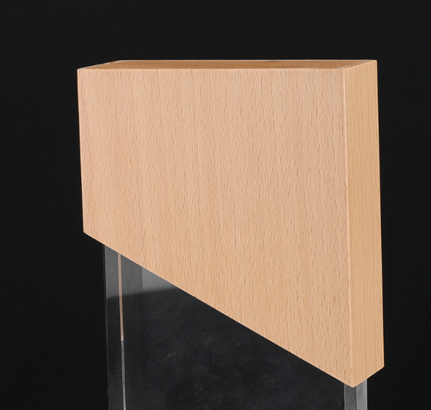 Momentus Glass And Wood Trophy