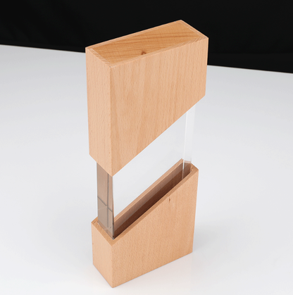 Momentus Glass And Wood Trophy