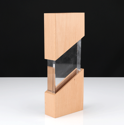 Momentus Glass And Wood Trophy