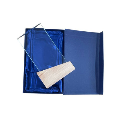 Supreme Glass And Wood Trophy