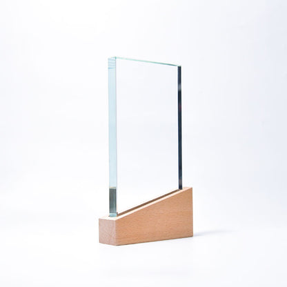 Supreme Glass And Wood Trophy