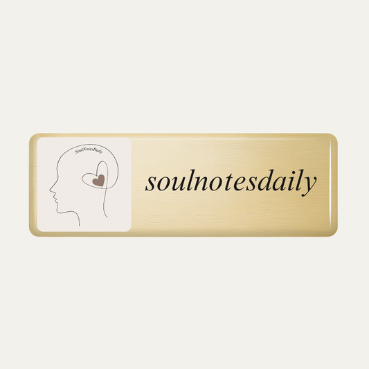 Metallic Finish Name Badge with resin coating (logo and text - 1 line)