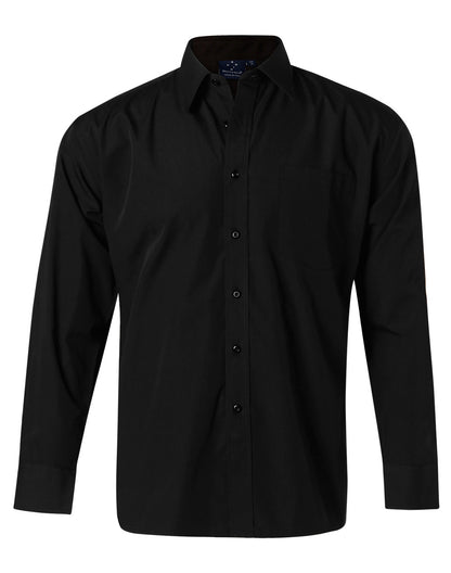 [BS01L] Man's poplin shirt,long sleeve