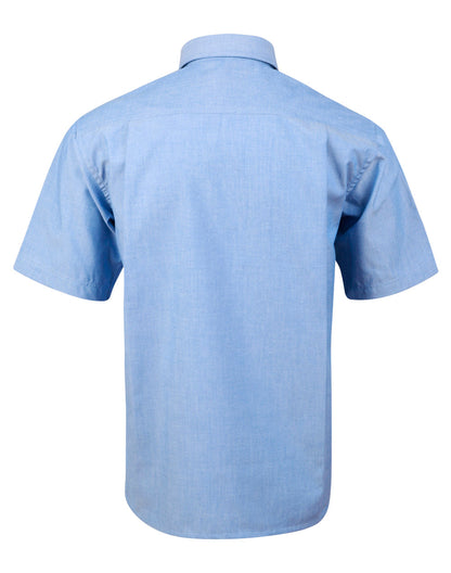 [BS03S] Mens w/f chambray shirt S/S