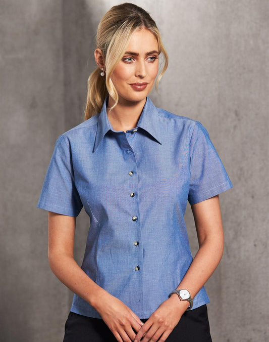 [BS05] Ladies w/f S/S chambray shirt