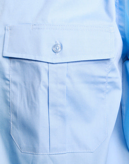 [BS06S] Unisex epaulette shirt ,short sleeve.