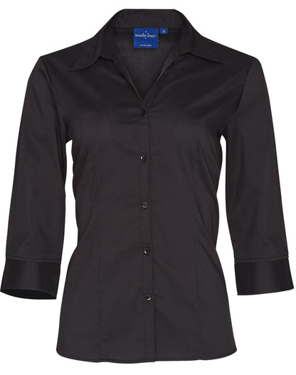 [BS07Q] Ladies' 3/4 sleeve teflon shirt