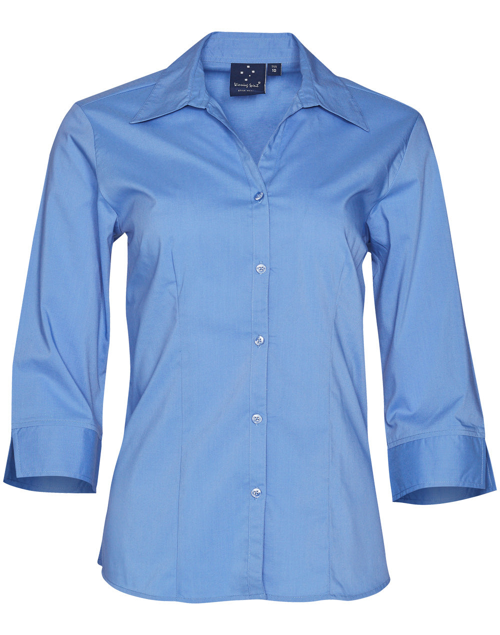 [BS07Q] Ladies' 3/4 sleeve teflon shirt