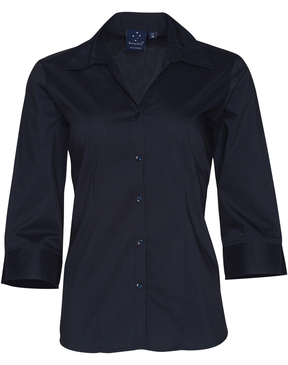 [BS07Q] Ladies' 3/4 sleeve teflon shirt