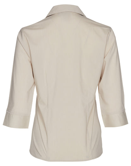 [BS07Q] Ladies' 3/4 sleeve teflon shirt