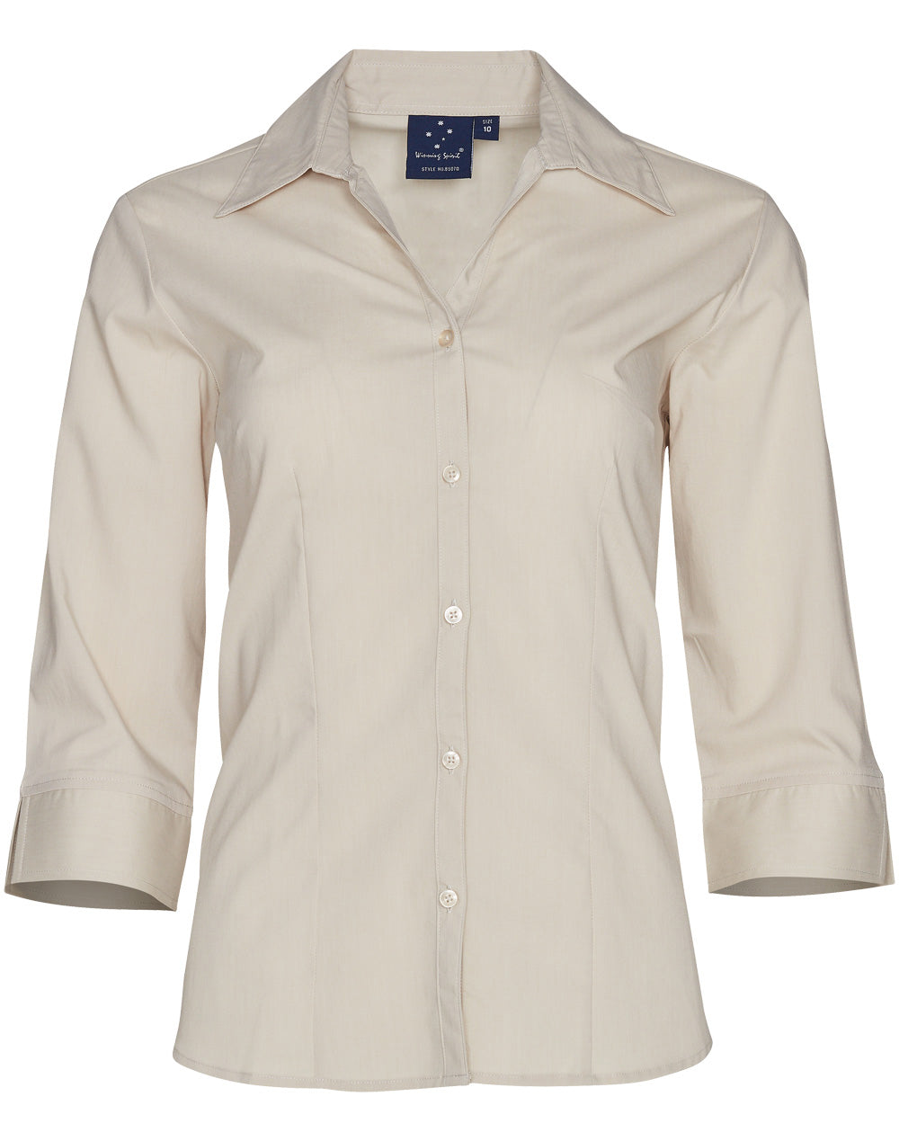 [BS07Q] Ladies' 3/4 sleeve teflon shirt