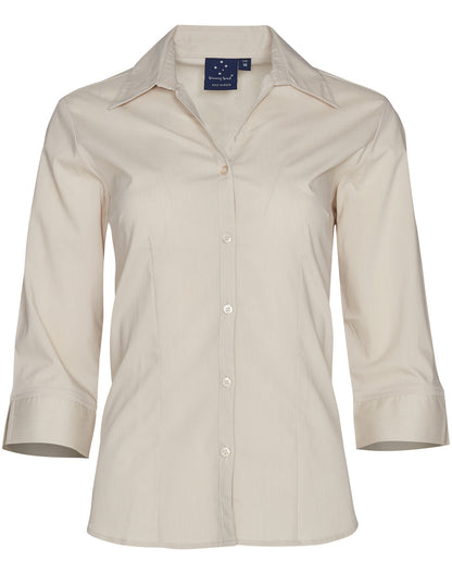 [BS07Q] Ladies' 3/4 sleeve teflon shirt