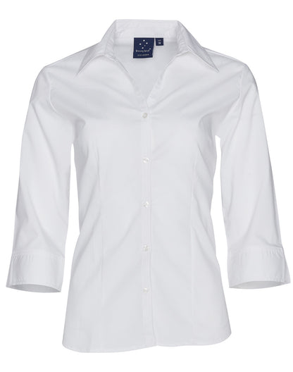 [BS07Q] Ladies' 3/4 sleeve teflon shirt
