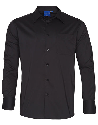 [BS08L] Mens L/S Teflon business shirt