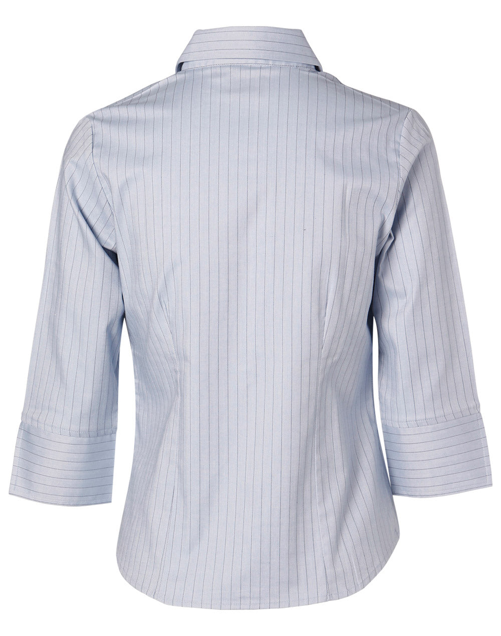 [BS18] Ladies' 3/4 Sleeve Stretch Stripe Shirt