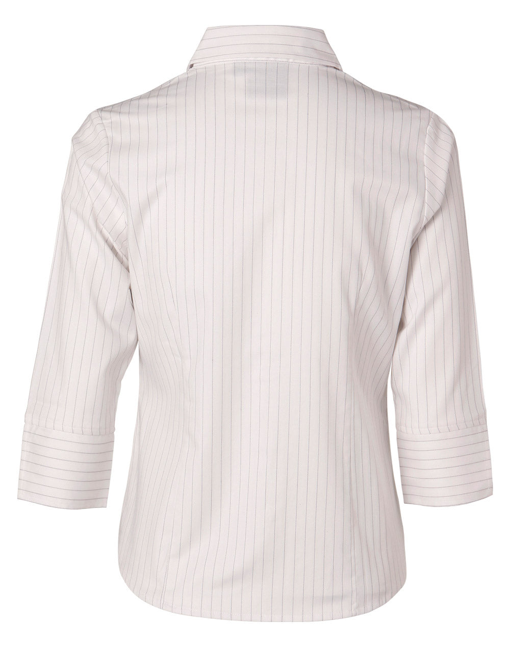 [BS18] Ladies' 3/4 Sleeve Stretch Stripe Shirt