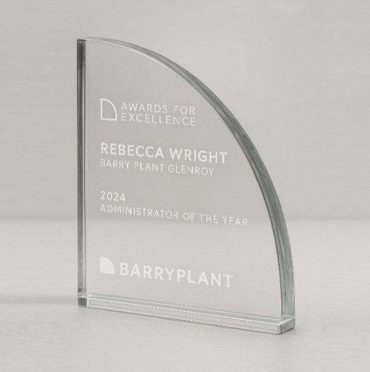 Custom Shape Crystal Trophy