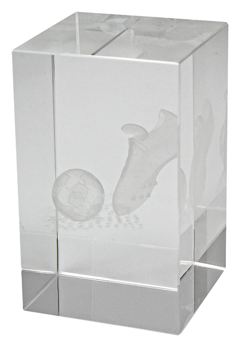 Football Crystal Block Award