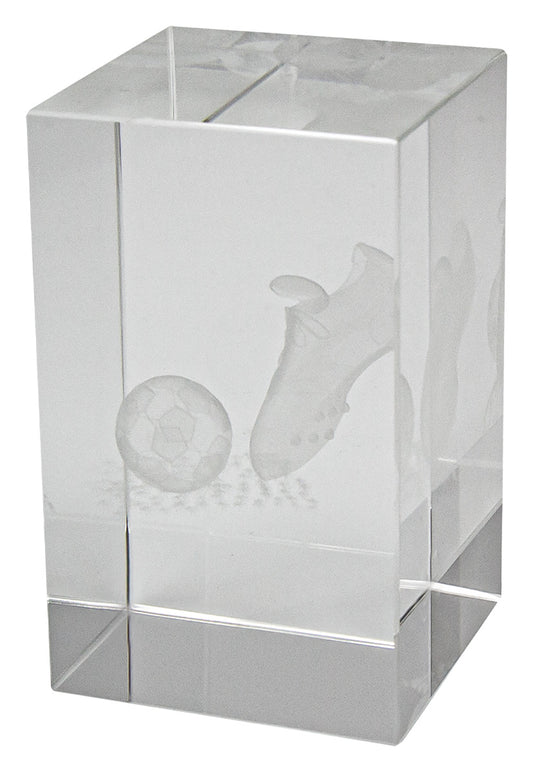 Football Crystal Block Award