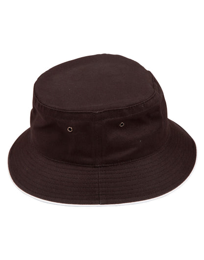 [CH31] soft washed sandwich bucket hat