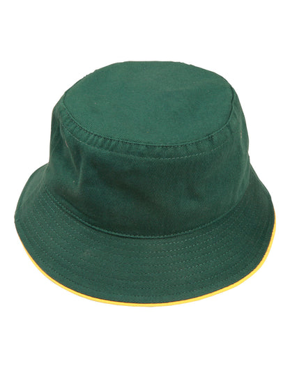 [CH31] soft washed sandwich bucket hat