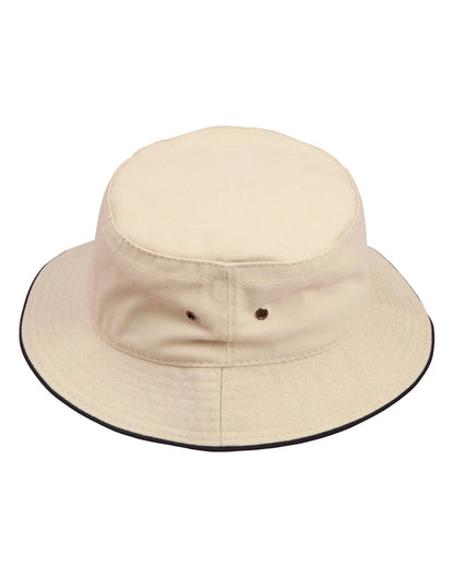 [CH31] soft washed sandwich bucket hat