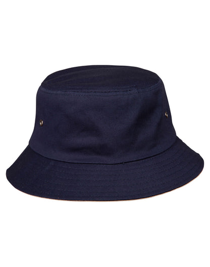 [CH32A] contrasting underbrim bucket hat