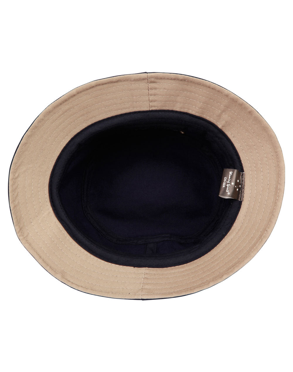 [CH32A] contrasting underbrim bucket hat