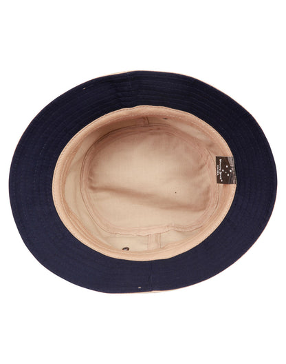[CH32A] contrasting underbrim bucket hat