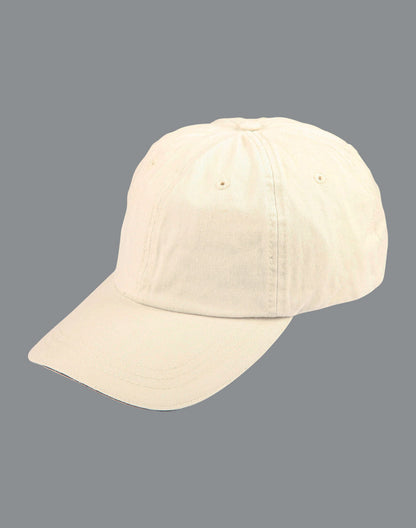 [CH40] Washed polo cotton unstructured cap sandwich cap