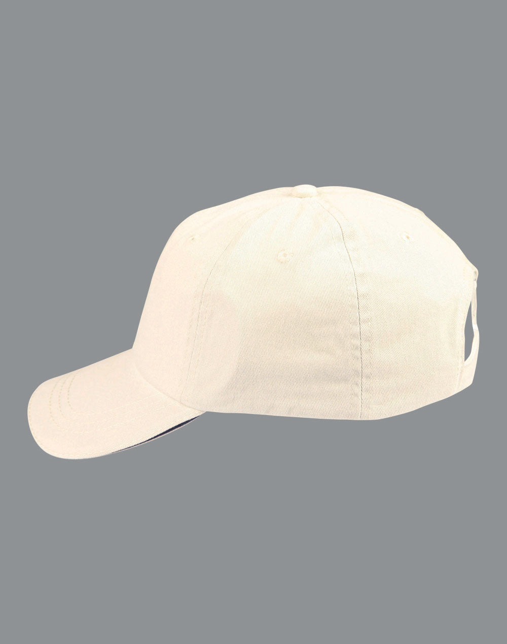 [CH40] Washed polo cotton unstructured cap sandwich cap