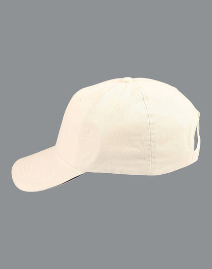 [CH40] Washed polo cotton unstructured cap sandwich cap