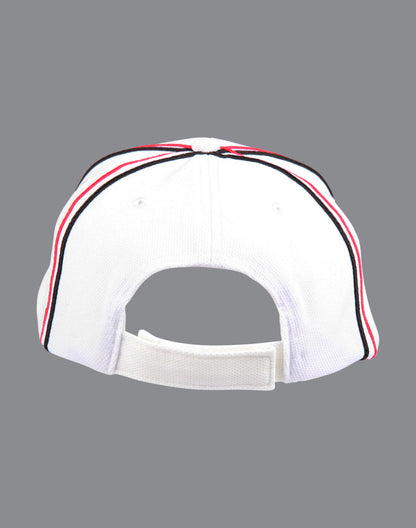 [CH76] Tri-color pique mesh structured cap