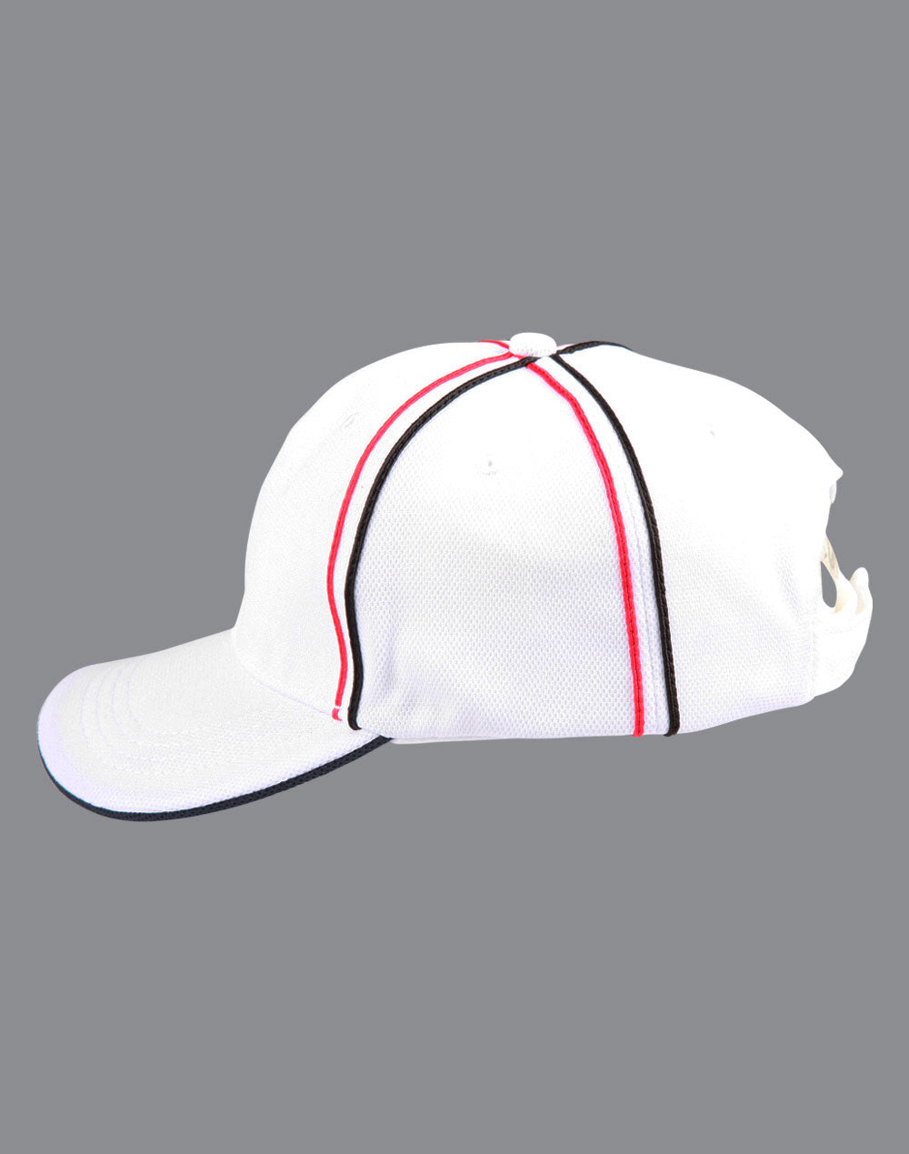 [CH76] Tri-color pique mesh structured cap