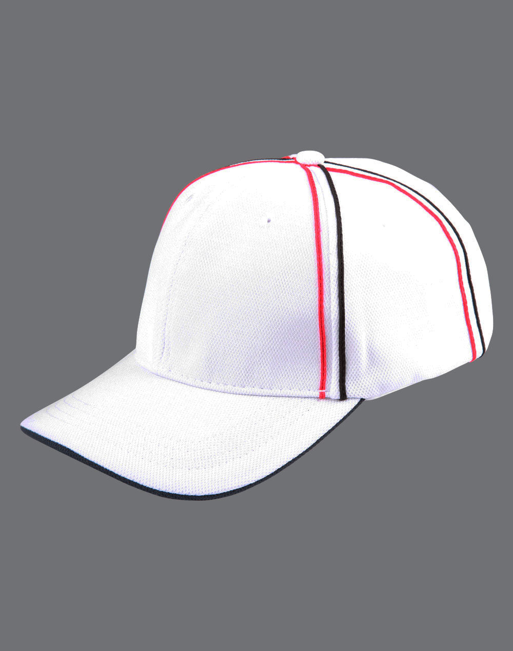[CH76] Tri-color pique mesh structured cap