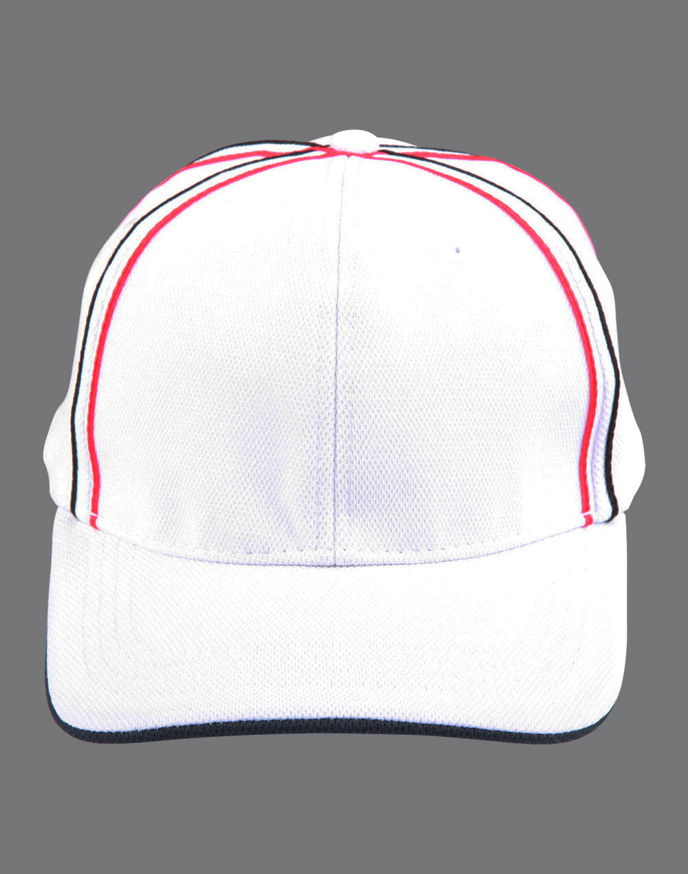 [CH76] Tri-color pique mesh structured cap