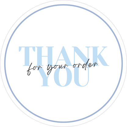 Thank You For Your Order Sticker