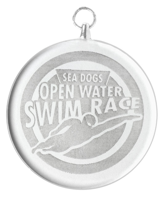 Glass Medal - Round