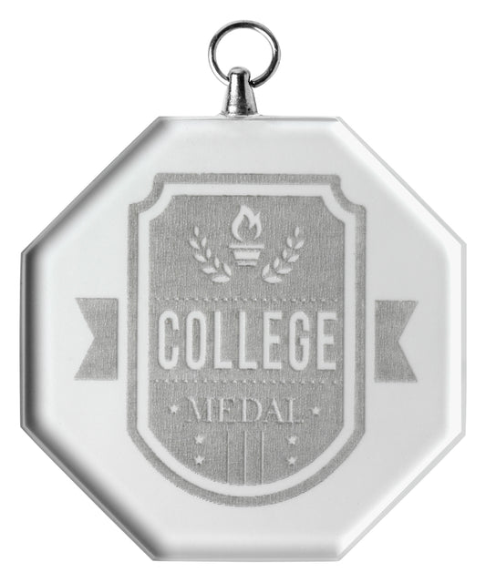 Glass Medal - Octagon