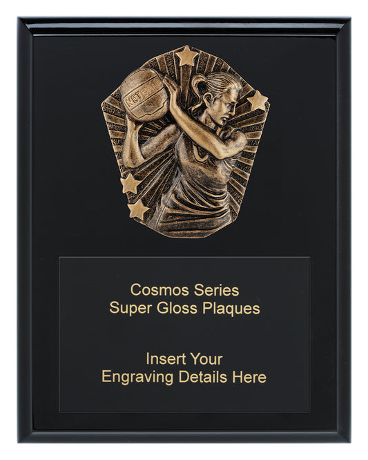Cosmos Super Plaque - Netball