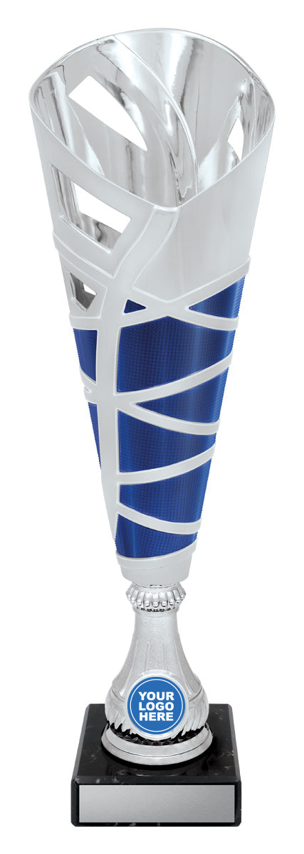 Hex Cup - Silver / Blue