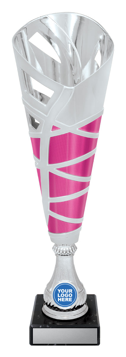 Hex Cup - Silver / Pink