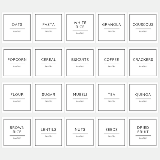Pantry Labels