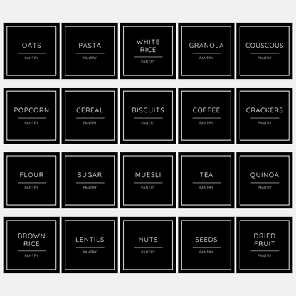 Pantry Labels