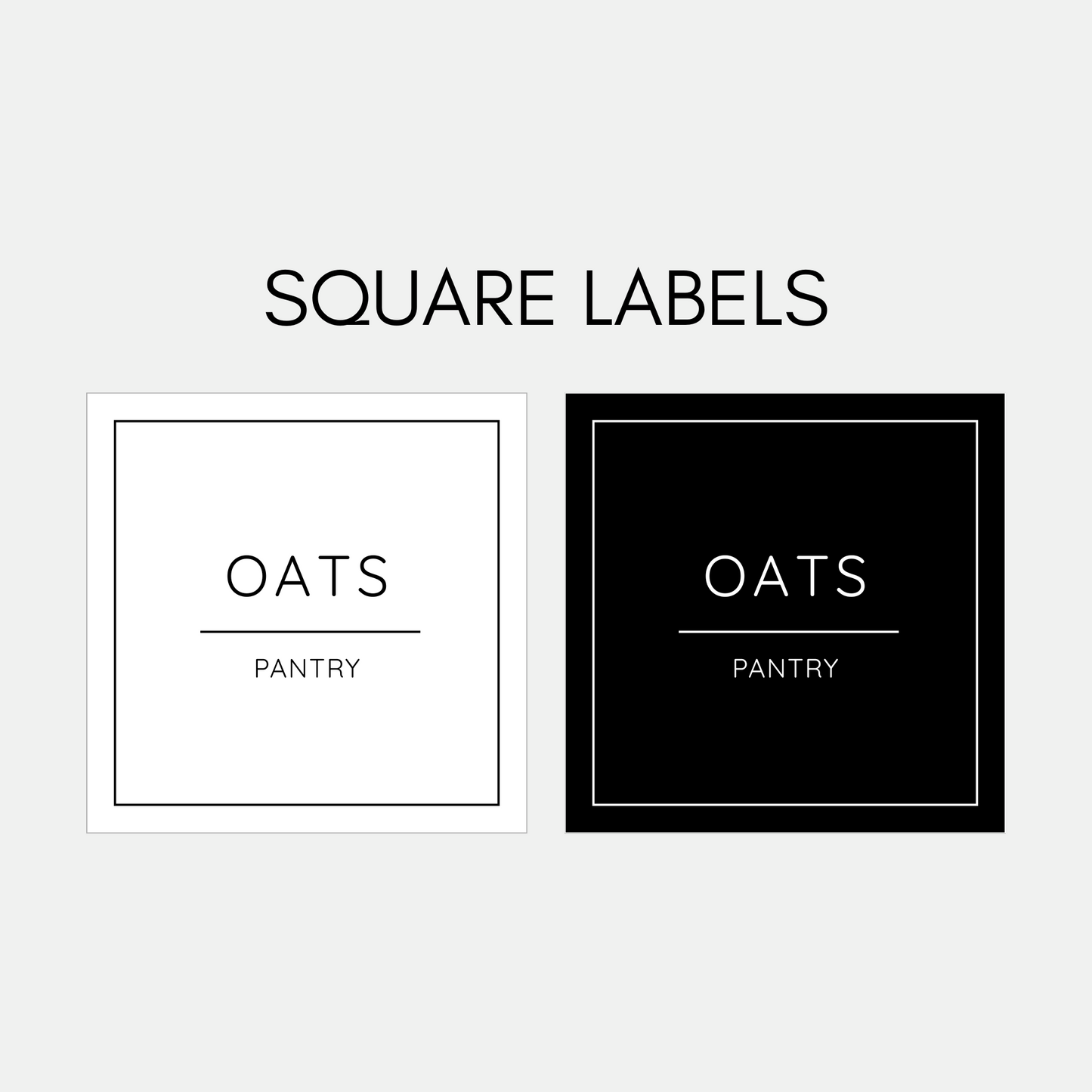 Pantry Labels