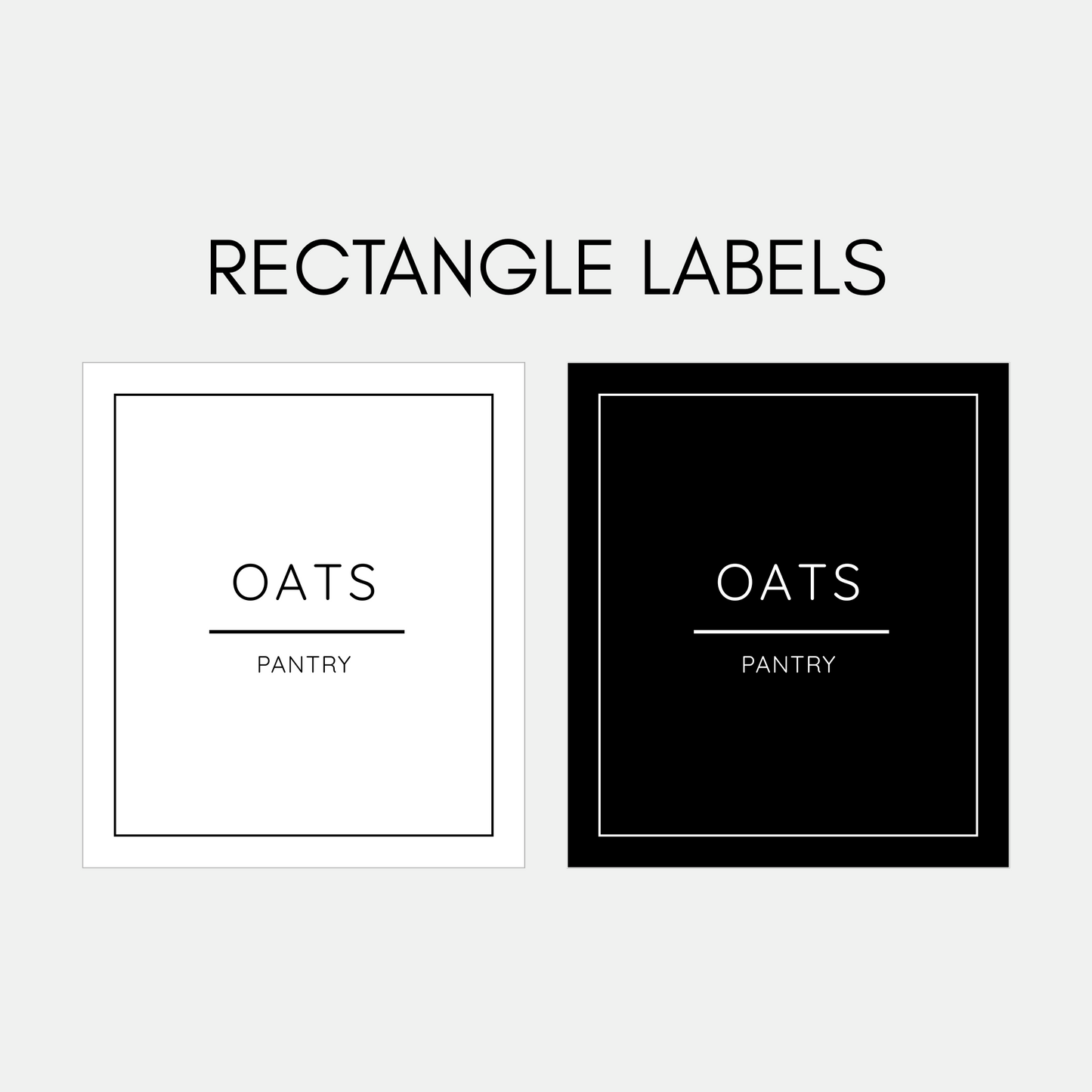 Pantry Labels